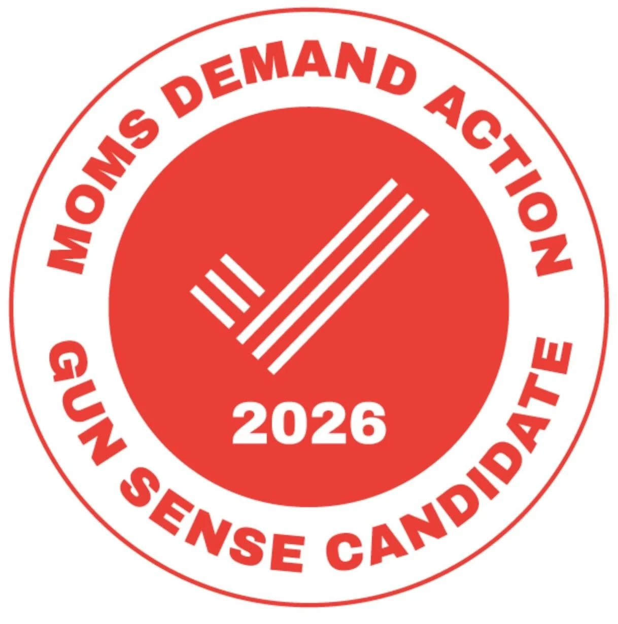 Honored to be recognized by Moms Demand Action as a Gun Sense Candidate.

This distinction is deeply personal to me. I grew up around gun violence, and I&rsquo;ve seen firsthand the impact it has on families and communities. That experience stays wit