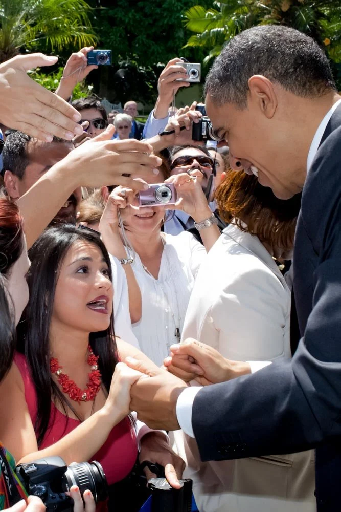 Alicia with President Obama