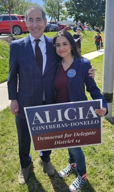 Alicia with MD Congressman Jamie Raskin