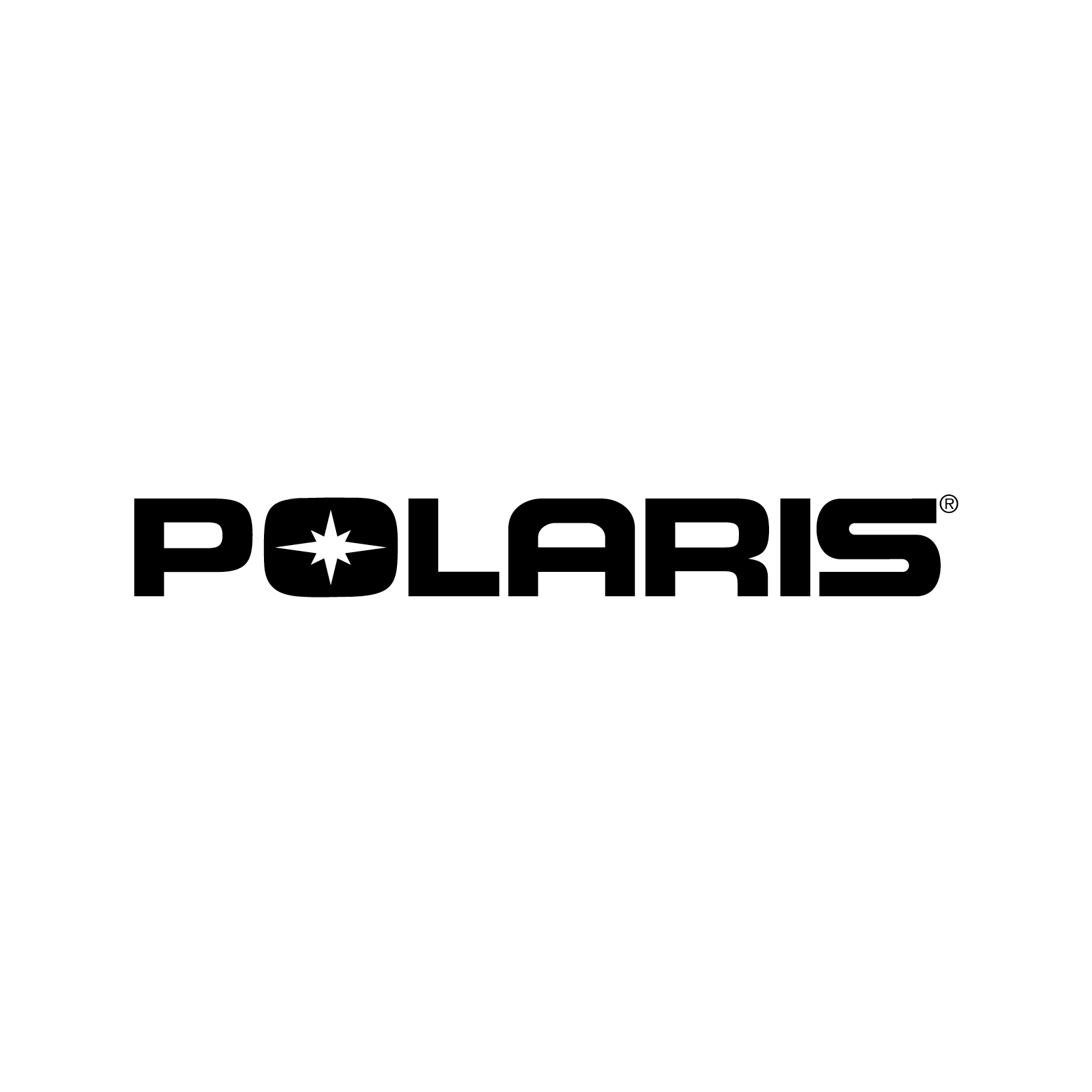 Polaris logo in black and white
