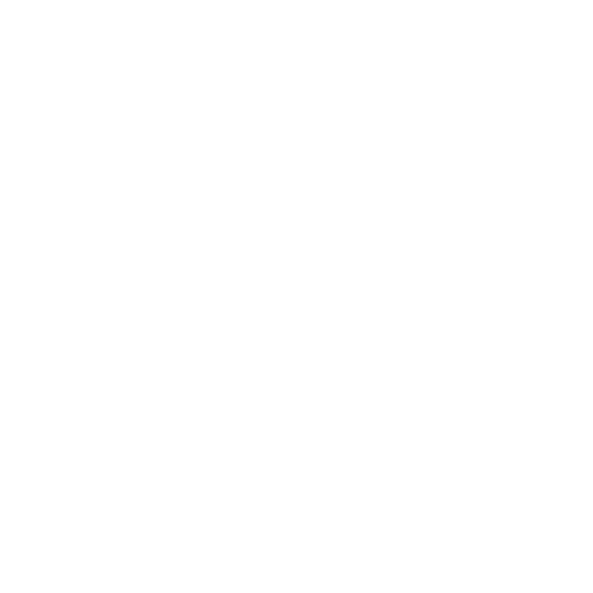 A stylized black and white logo with a clock and cross design combined.