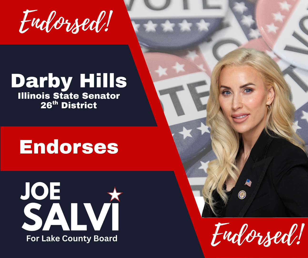 State Senator Darby Hills Endorses Joe