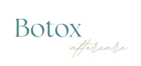 Botox aftercare heading with elegant font