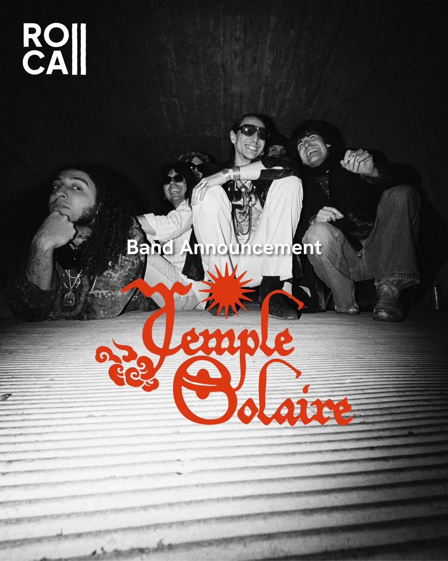 And lastly we&rsquo;re super proud to announce Z&uuml;rich&rsquo;s @templesolaire will also play ROLL CALL! See yall there!