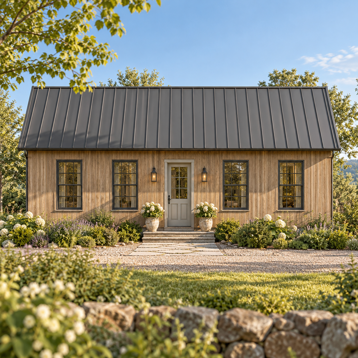 Modern Shaker Homes cottage-style house kit with classic New England architecture