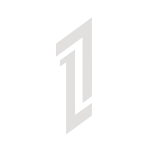 A black background with a white geometric logo resembling the number 1 or the letter Z.