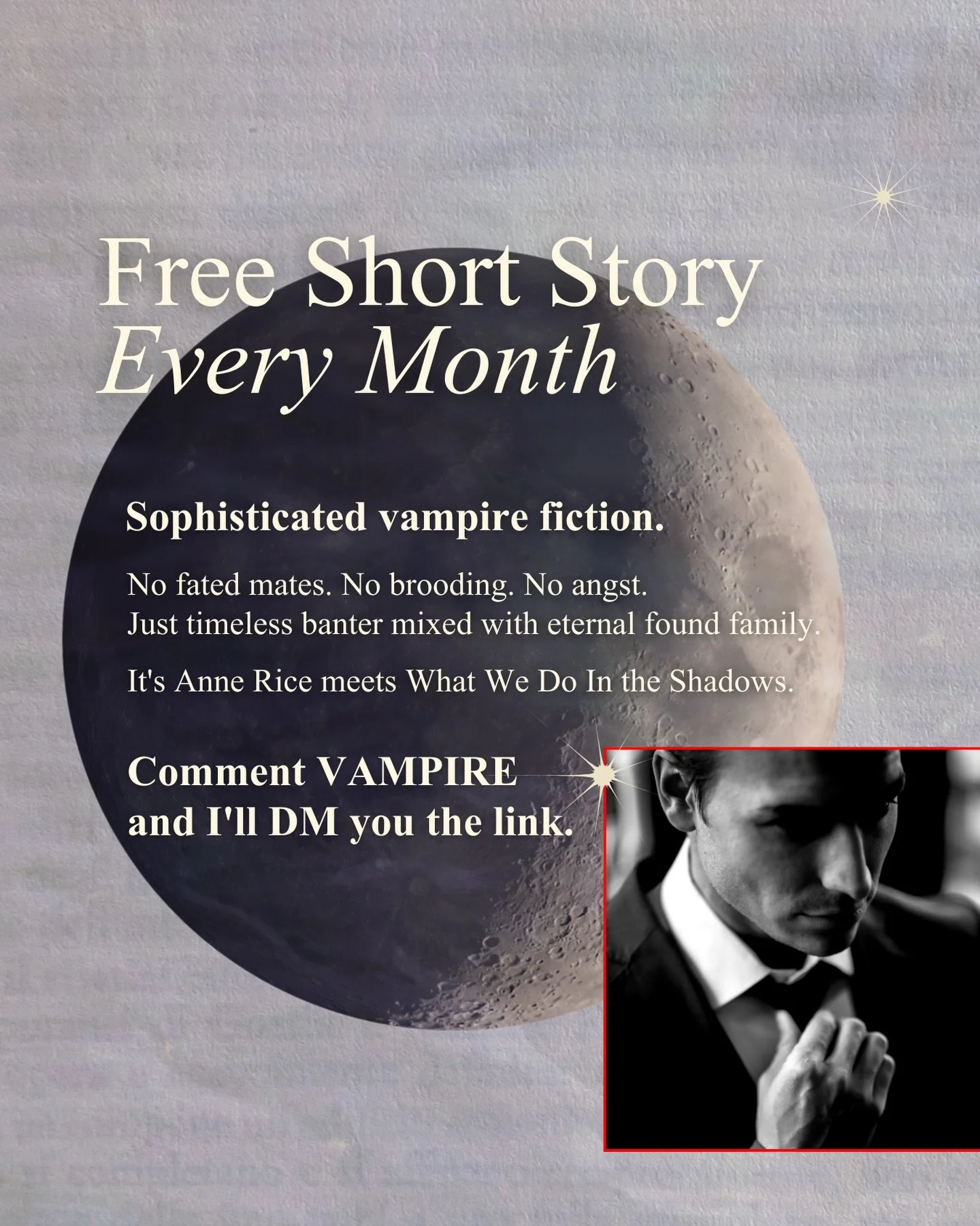 I&rsquo;m publishing a free vampire short story every month leading up to my novel launch in 2027.

January&rsquo;s story: &ldquo;The Table Meeting,&rdquo; where Shield Sinclair forms and six outcasts become allies.

If you love Anne Rice&rsquo;s sop
