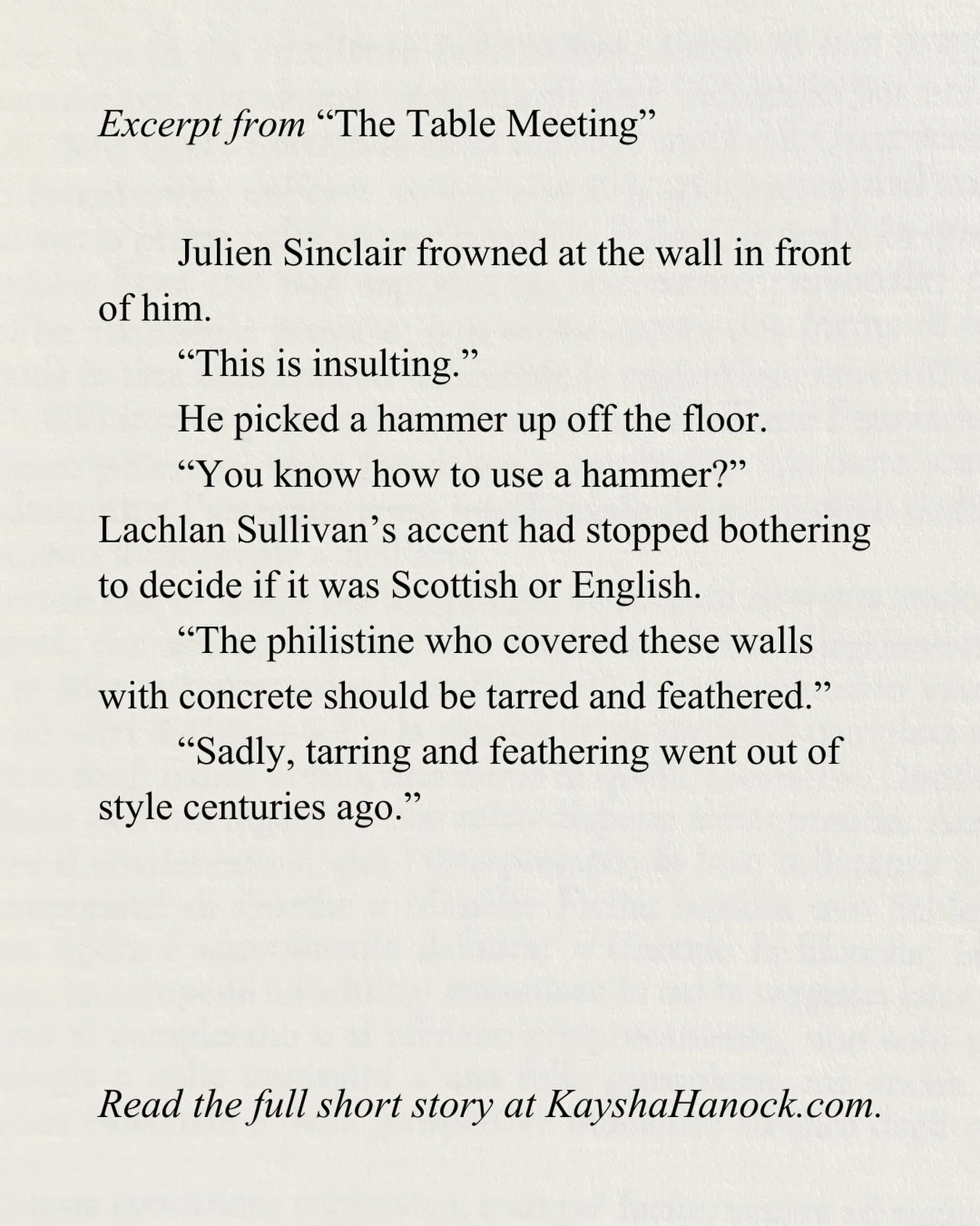 Not a fated mate in sight. Just a vampire with a hammer and strong opinions about architecture. 🔨

Because sometimes vampire fiction should be about vampires doing vampire things&mdash;not endless romance subplots.

For readers done with formulaic p