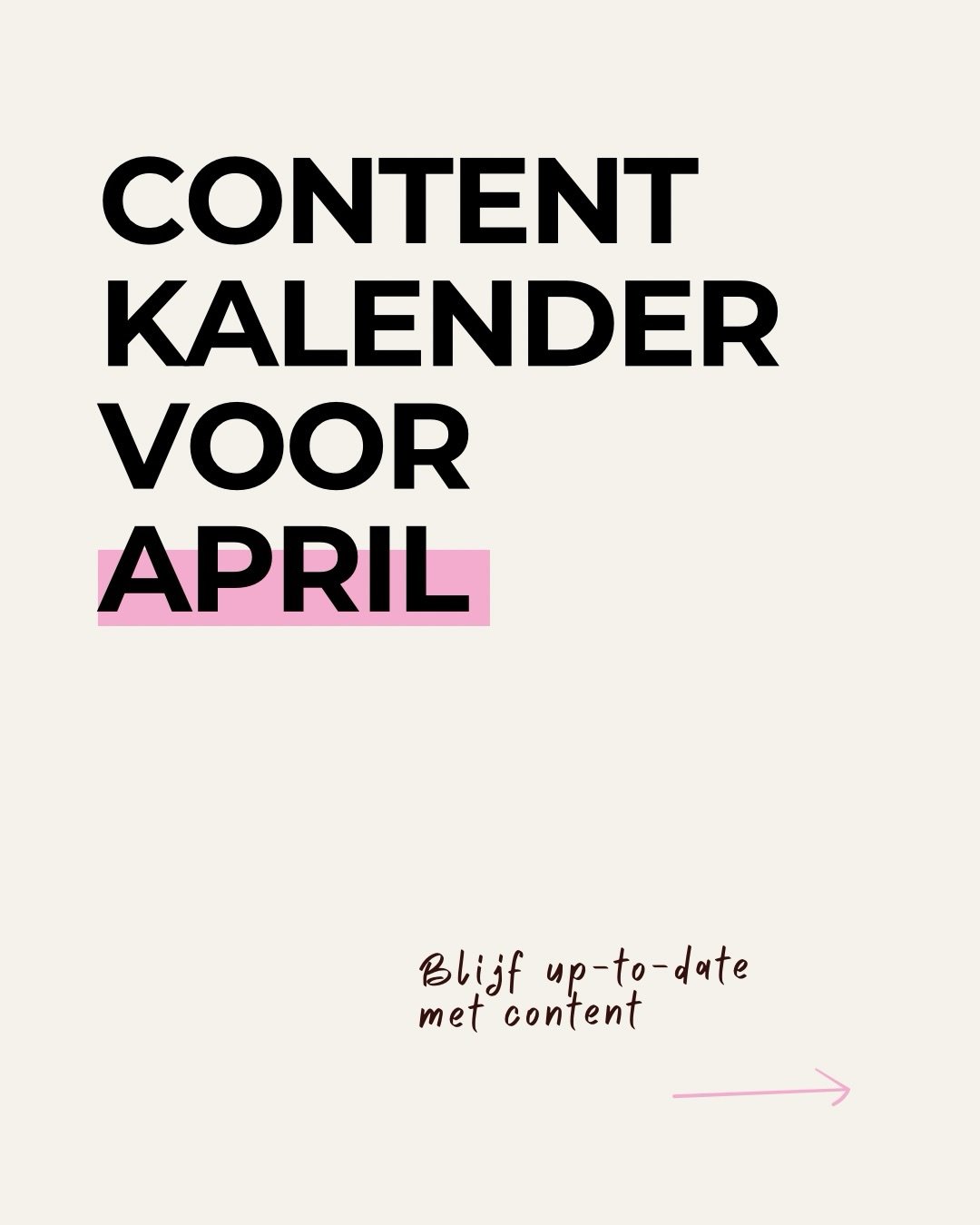 Nieuwe maand, nieuwe kansen om op te vallen! 🌷✨

April staat voor de deur en dat betekent: tijd om je contentkalender weer een frisse boost te geven. Of je nu gaat voor een flinke dosis humor op 1 april of de oranjegekte rond Koningsdag, deze maand 
