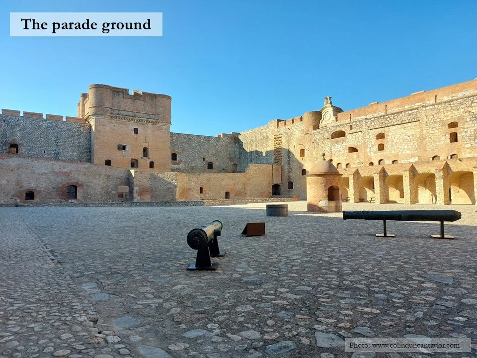 The parade ground inside the Forteresse de Salses.