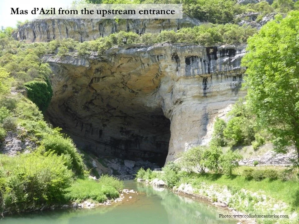 The main (upstream) entrance of the Grotte de Mas d'Azil.
