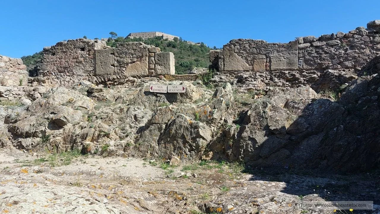 The ruins of Pompey's trophy at the Col de Panissars.