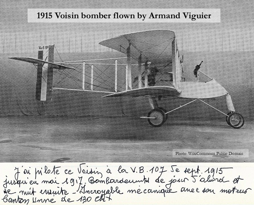 A 1915 Voisin VB-107 bomber.