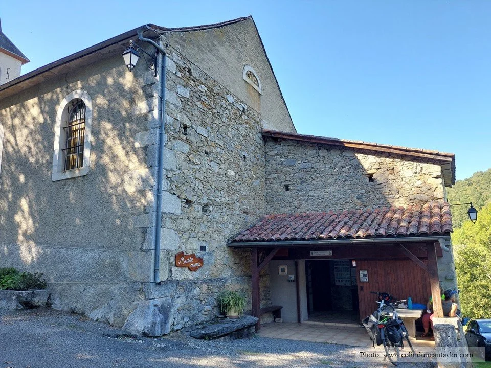 The museum of Montsérié is attached to the east end of the village church.