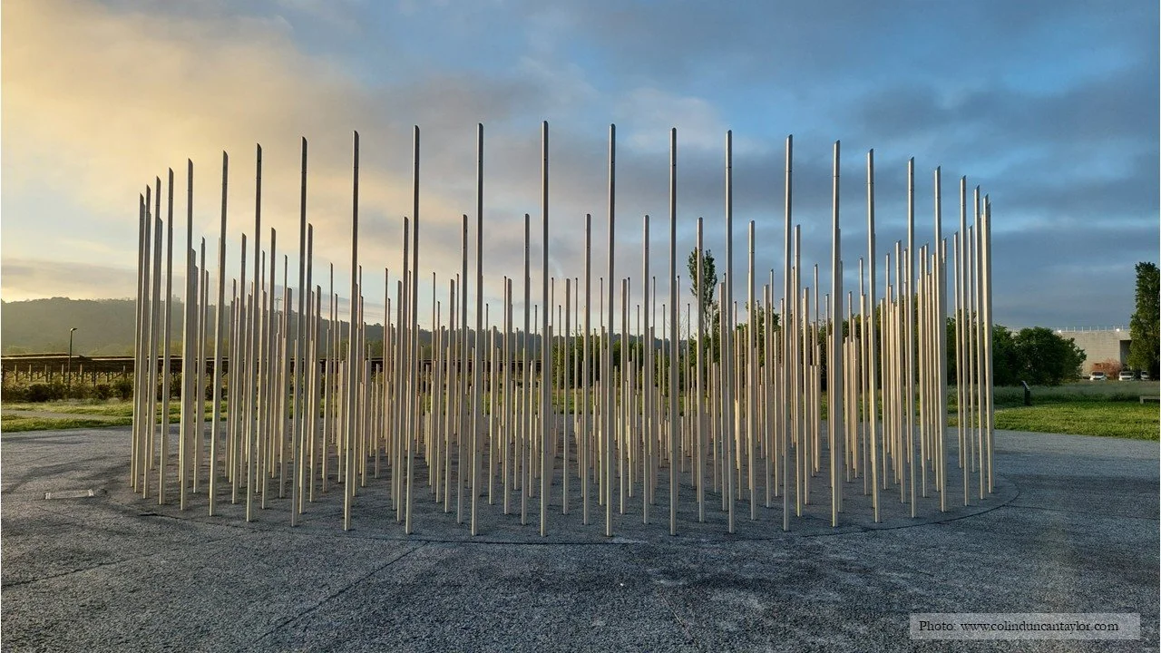 The multisensory memorial to those killed or wounded by the explosion of the AZF fertiliser factory in Toulouse in 2001.