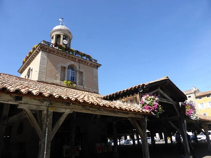 The market hall in the royal bastide of Revel.