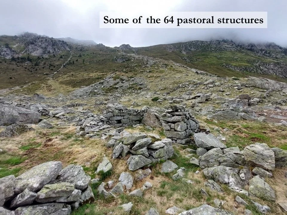 Remains of some of the 64 pastoral structures identified at Liantran.