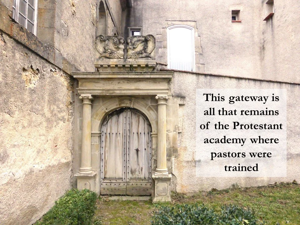 This gateway is all that remains of the Protestant academy that trained aspiring pastors in Puylaurens in the late 17th century.