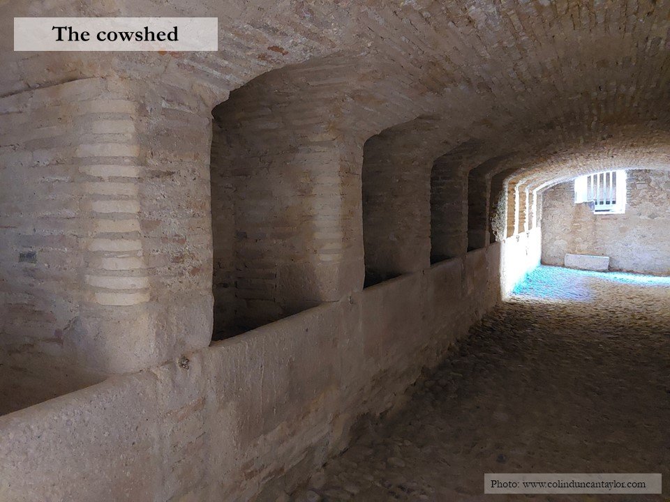 The cowshed inside the Forteresse de Salses.