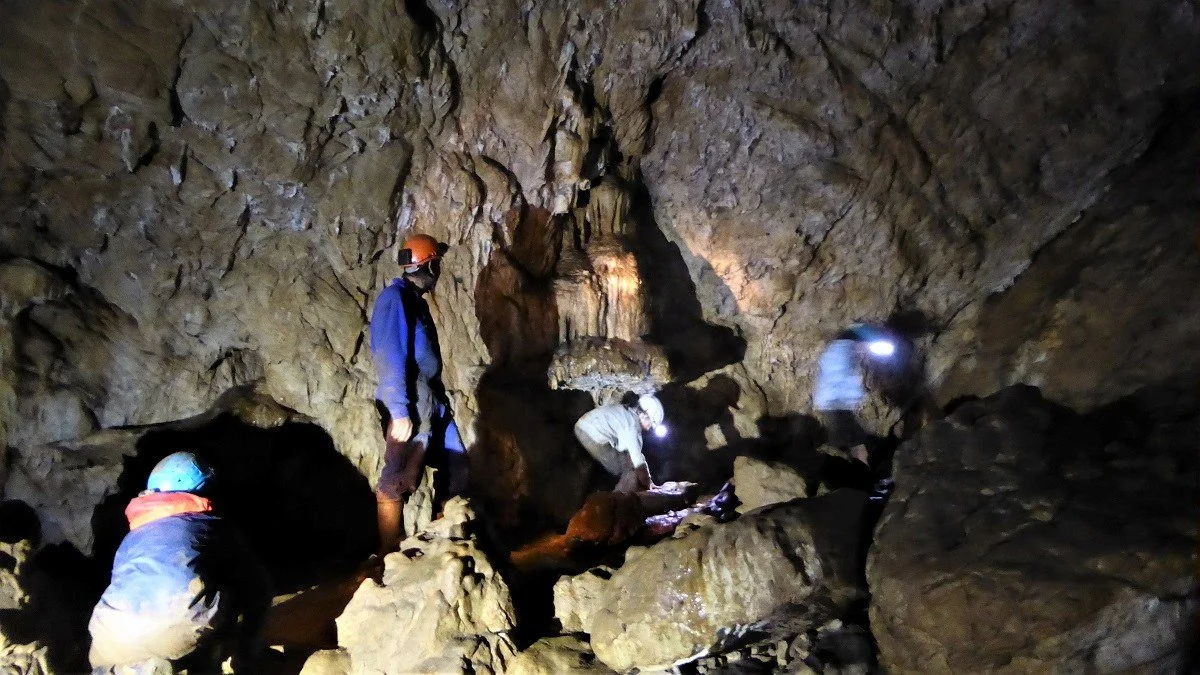 The Grotte de Calel, mined for iron in the 11th century CE.