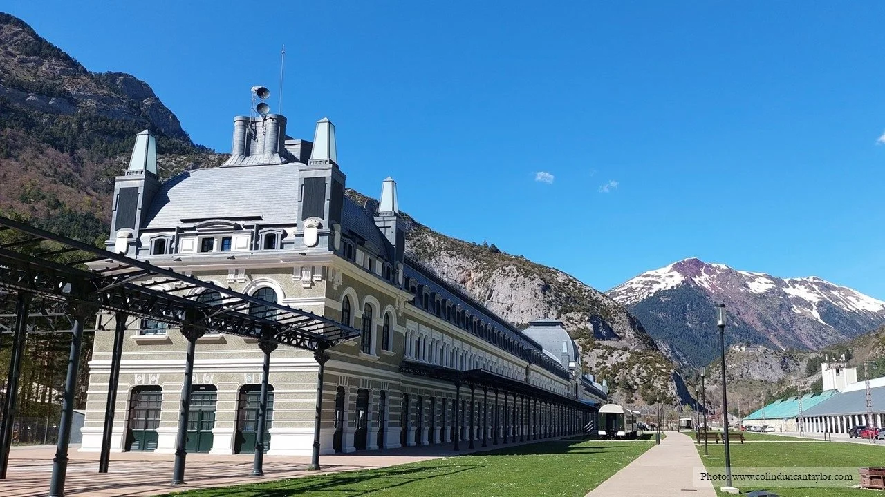 The main station building at Canfranc is now a luxury hotel.