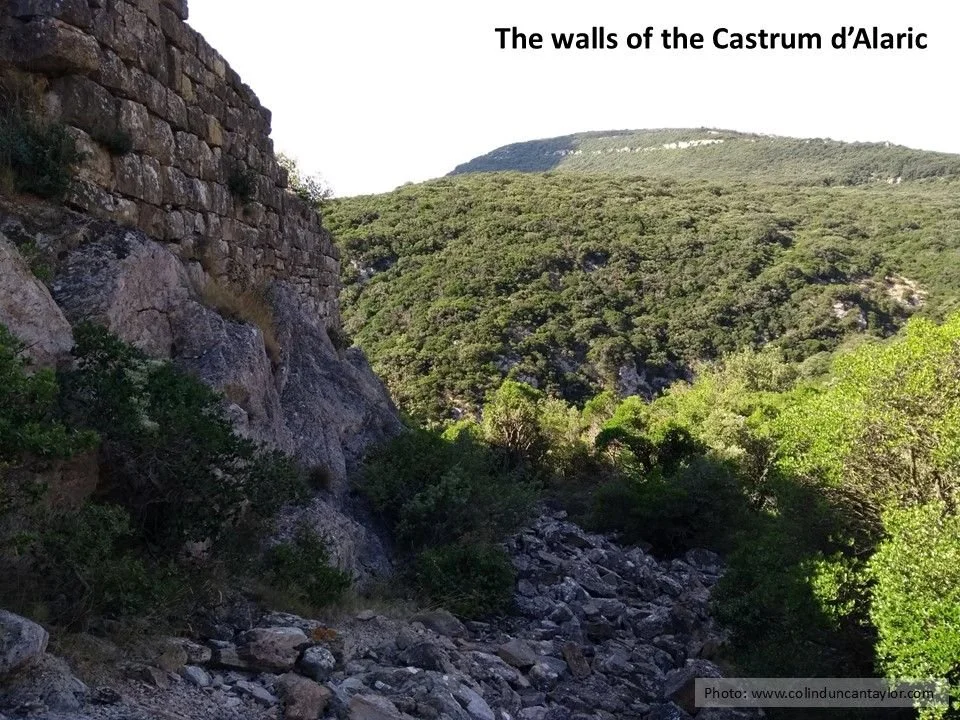 Ruins of the Castrum d'Alaric.