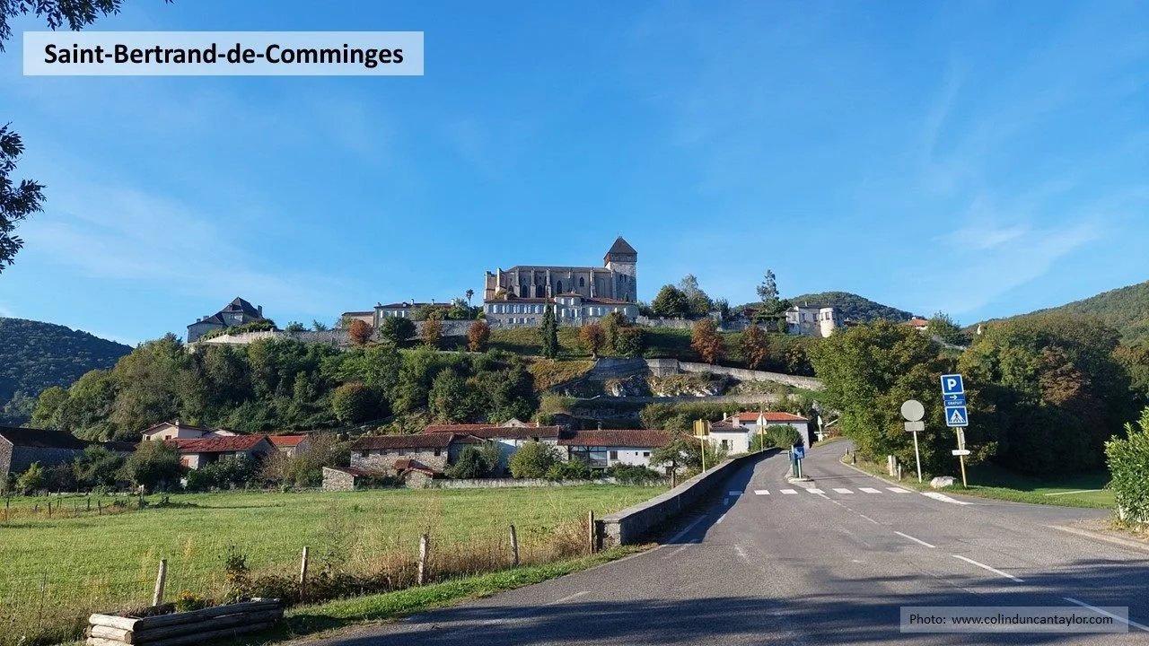 The cathedral dominates the skyline at Saint-Bertrand-de-Comminges.