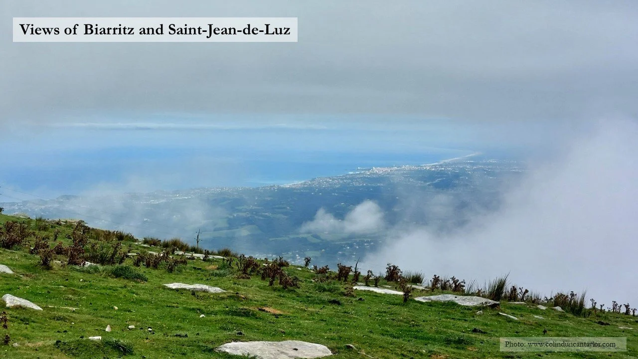 View of Biarritz and Saint-Jean-de-Luz from the summit of La Rhune.