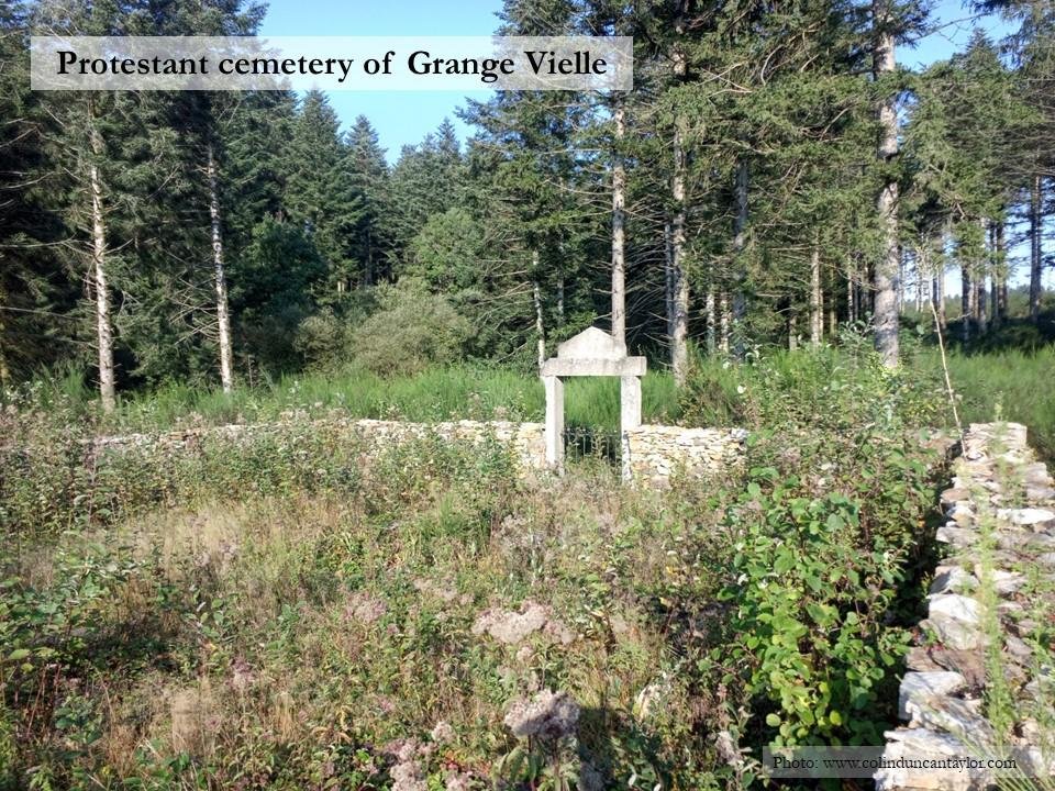The Protestant cemetery of Grange Vielle in the Montagne Noire.