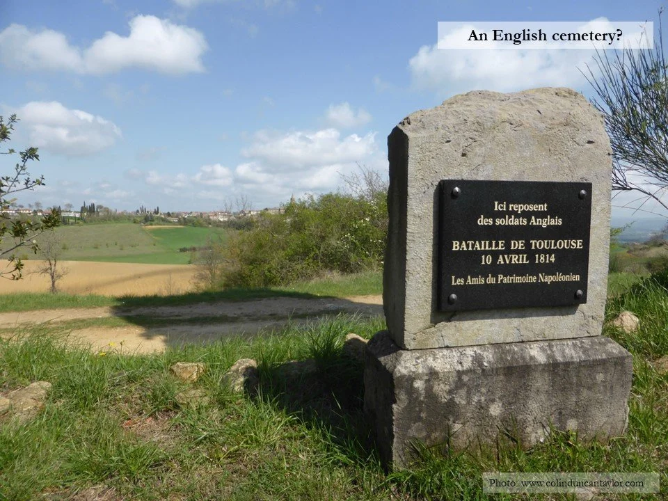 A memorial at Saint-Félix-Lauragais to English soldiers killed at the Battle of Toulouse in 1814.