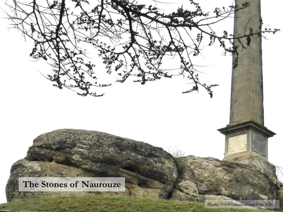 The rock formation known as the Stones of Naurouze serve as a natural plinth for the obelisk commemorating Pierre-Paul Riquet, builder of the Canal du Midi.
