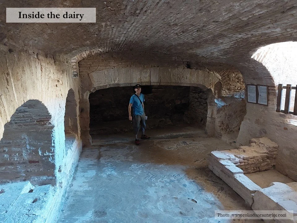The dairy inside the Forteresse de Salses.