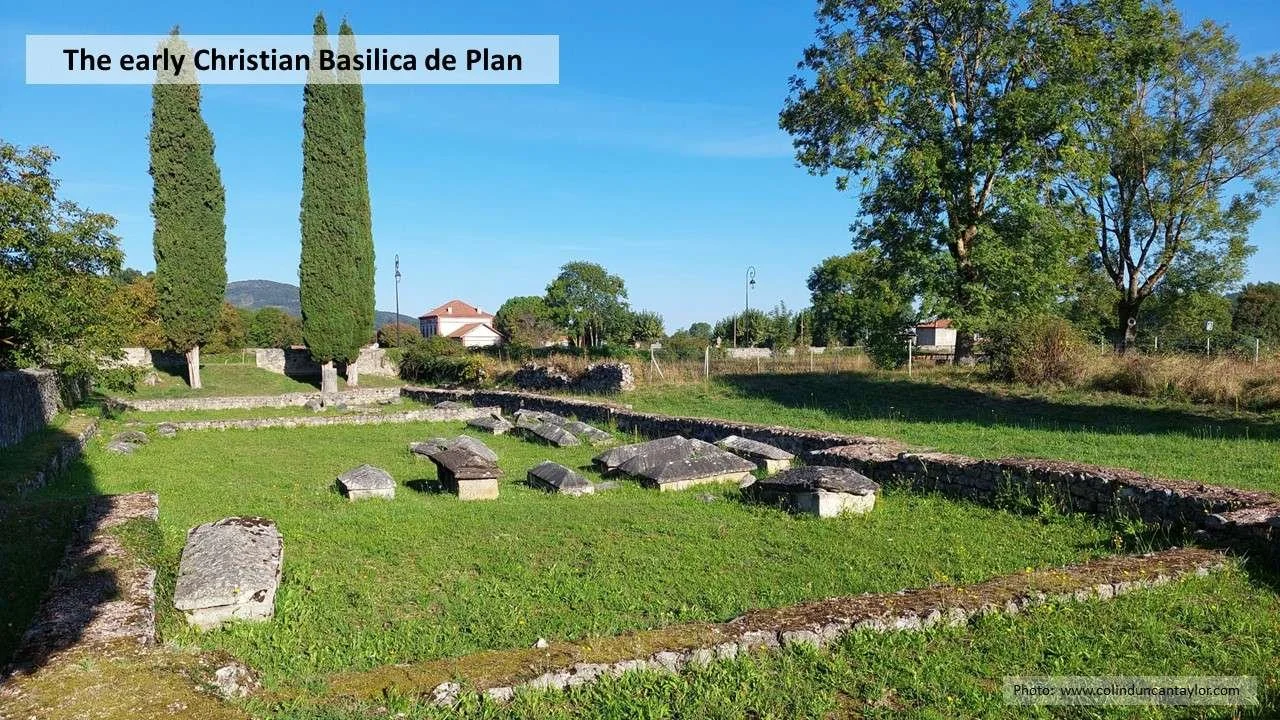 The early Christian Basilica de Plan in the Roman city of  Lugdunum Convenarum.