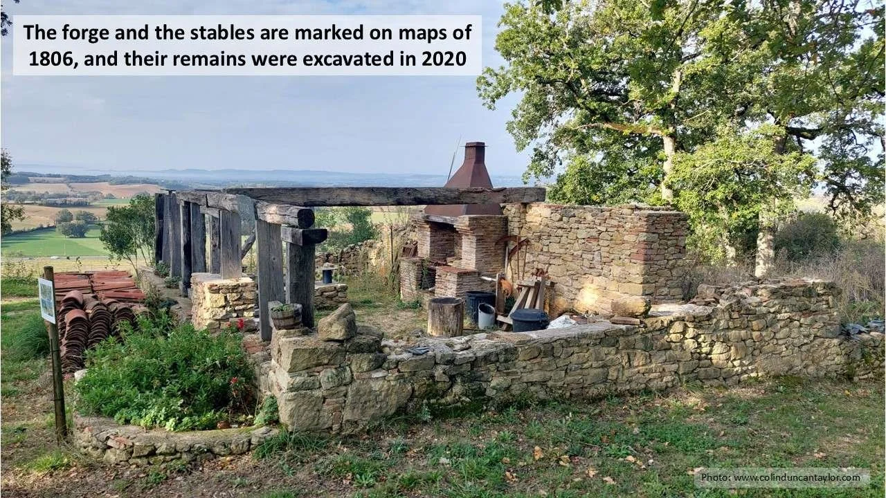 At the Château de Montfa, the forge and the stables were excavated in 2020.