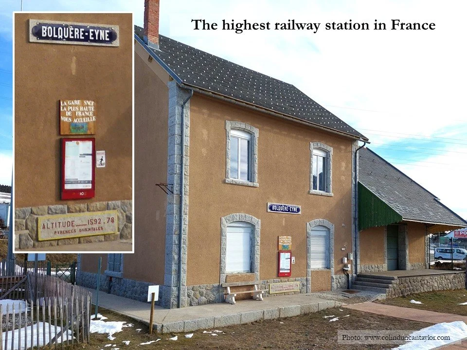 The railway station at Bolquère-Eyne is the highest France.