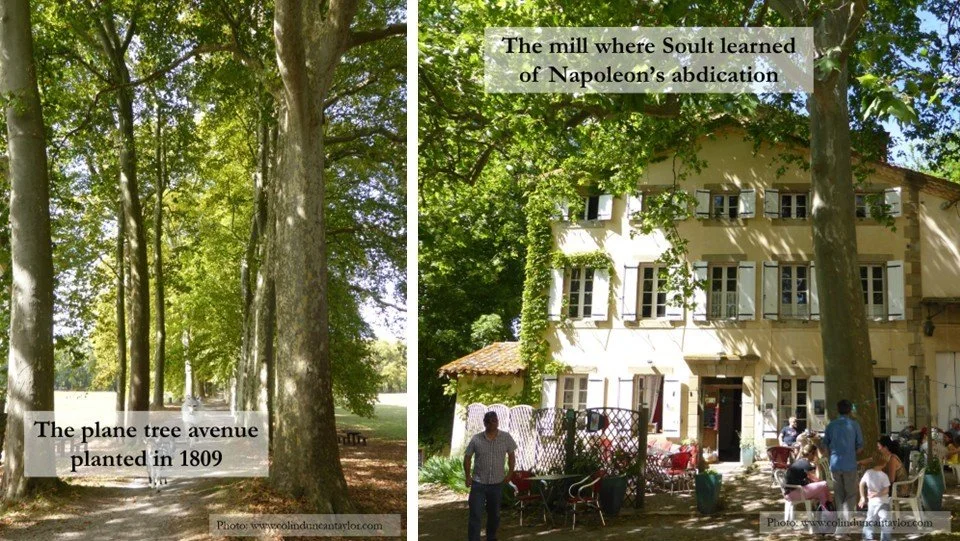 The mill at Naurouze where Marshal Soult learned of Napoleon's abdication in 1814.