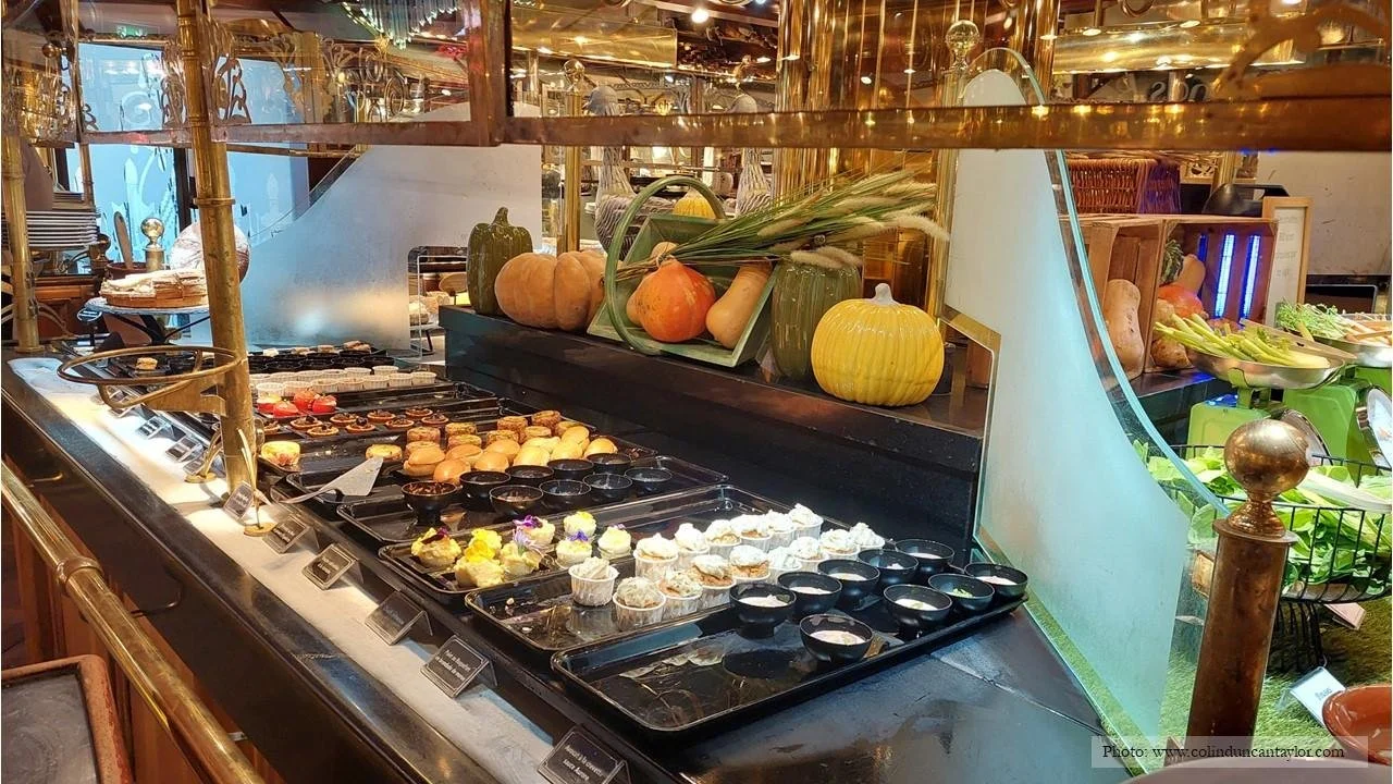 Some of the starters on offer at Les Grands Buffets in Narbonne.