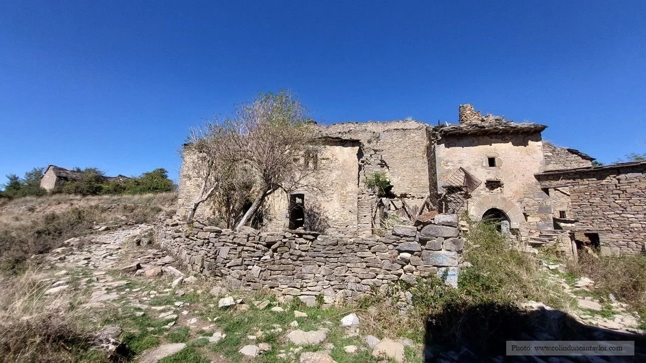 An abandoned farm near the village of Otin in the Sierra de Guara.