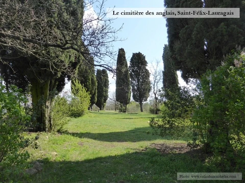 The English Cemetery at Saint-Félix Lauragais.