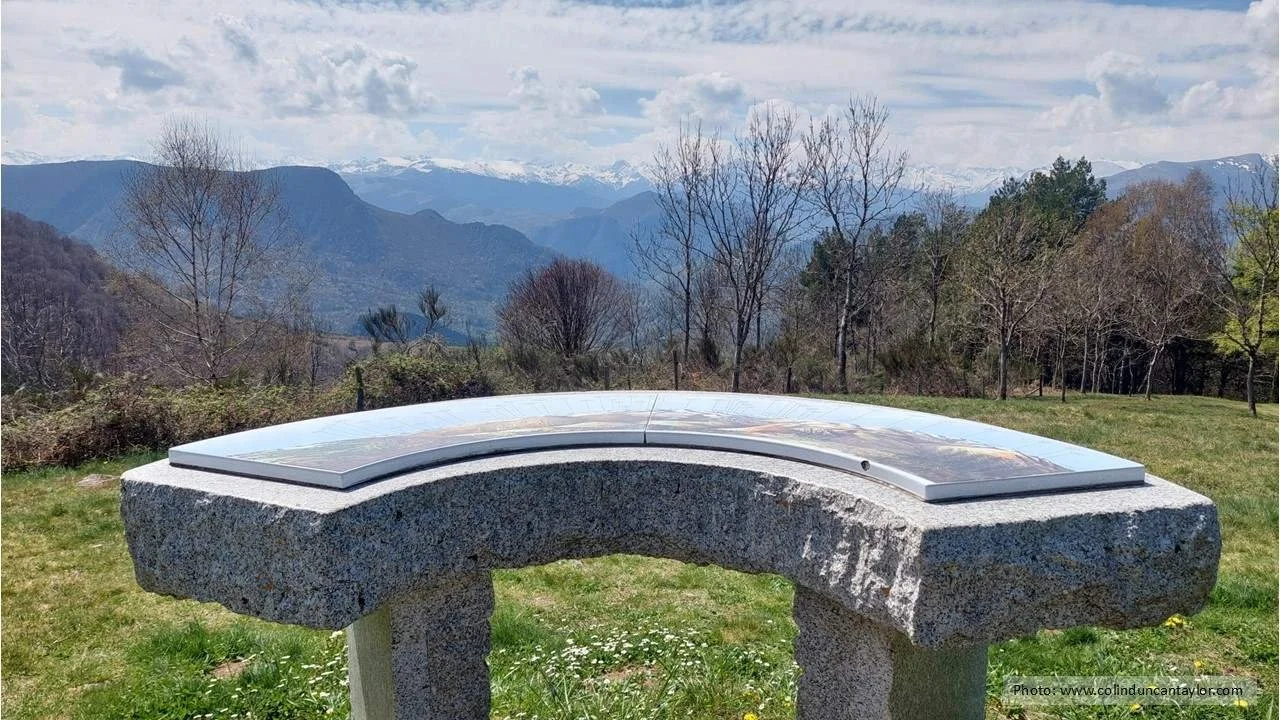 Orientation table at Croquié in the French Pyrenees.