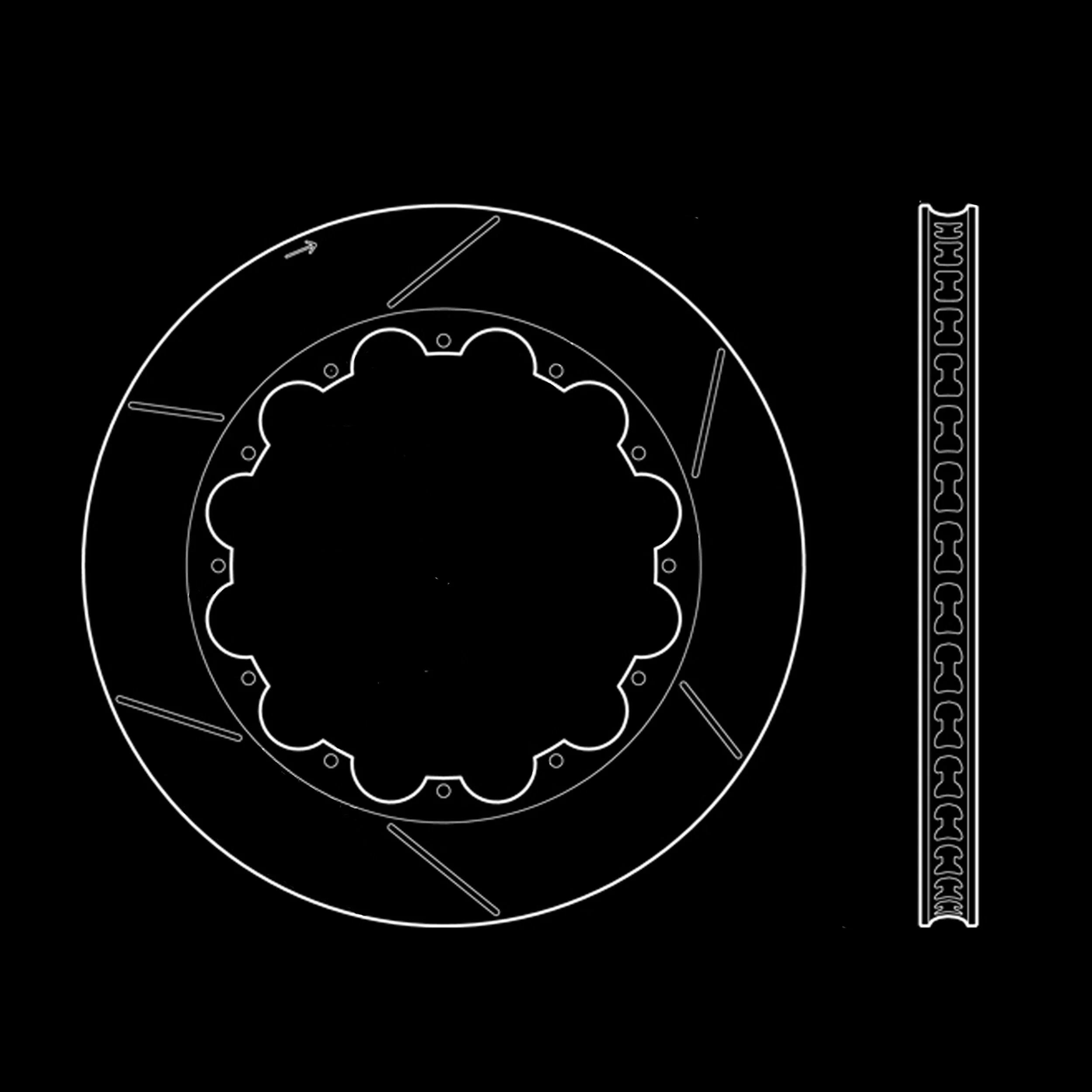 Replacement Brake Rotors for TLC80 Big Brake System