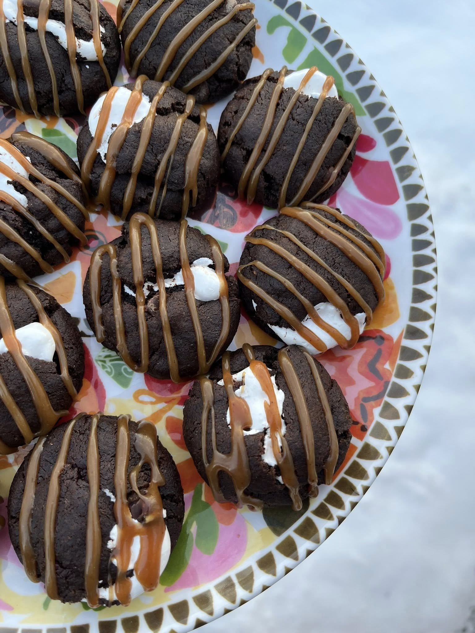 Dozen Hot Cocoa Caramel Cookies 1.5 oz