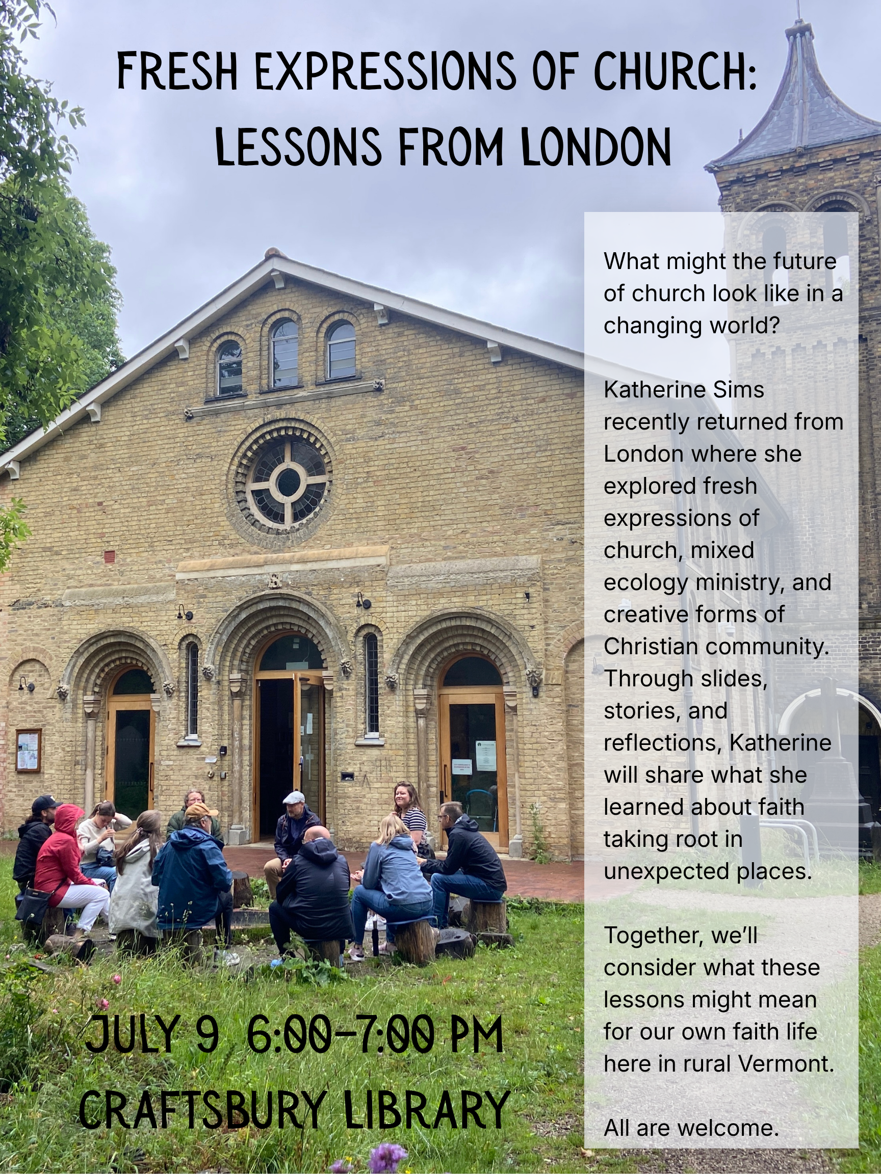 7/9 - Fresh Expressions of Church: Lessons from London