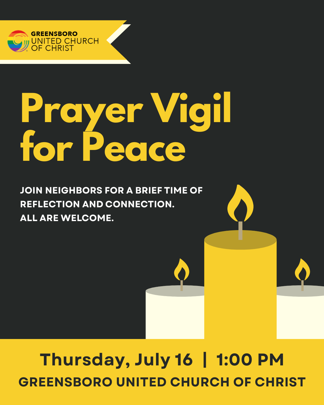 7/16 - Prayer Vigil for Peace