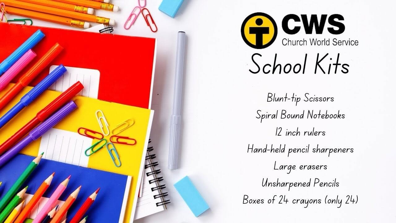 8/2 - Church World Service Kids’ Kits