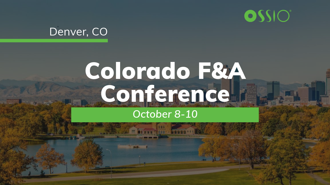 Colorado F&A Conference