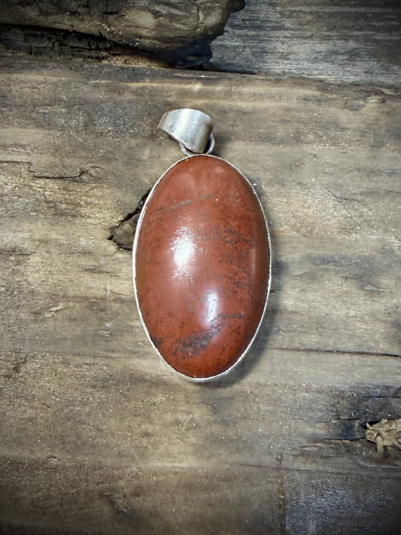 Sterling Silver Pendant - Skye Jasper