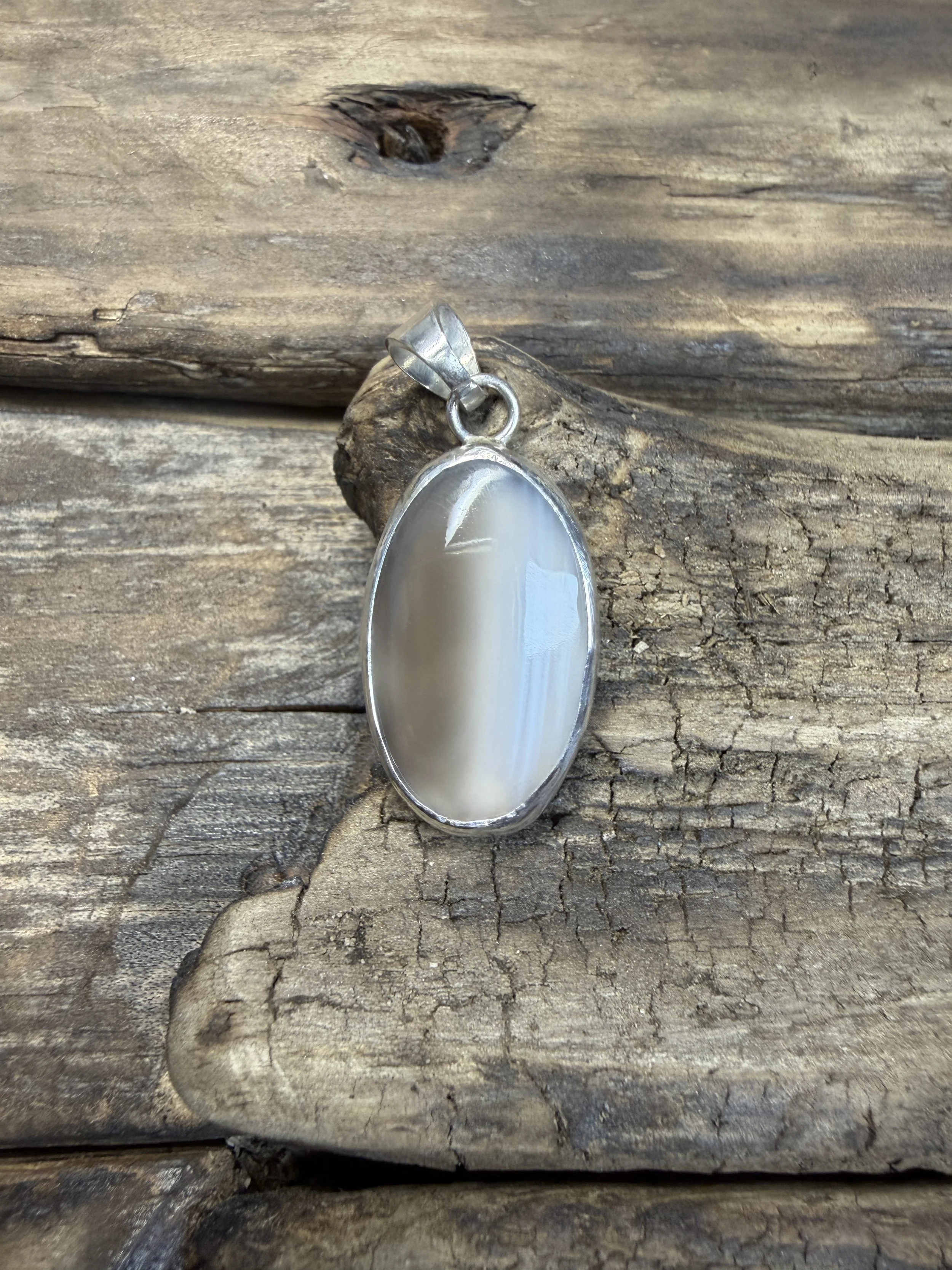 Sterling Silver Pendant - Skye Waterline Agate