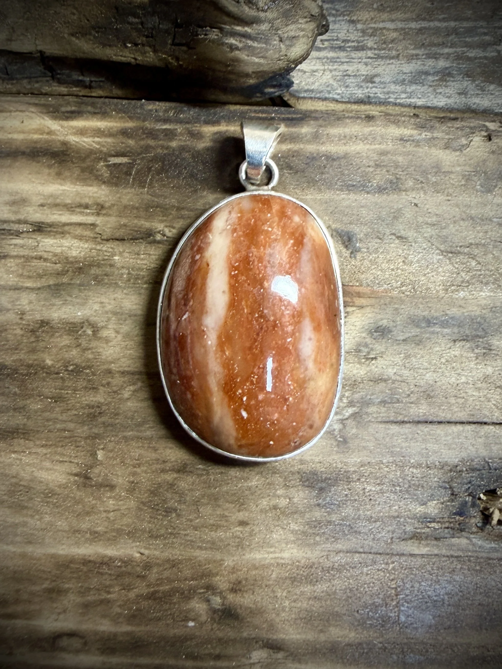 Sterling Silver Pendant - Skye Carnelian Agate