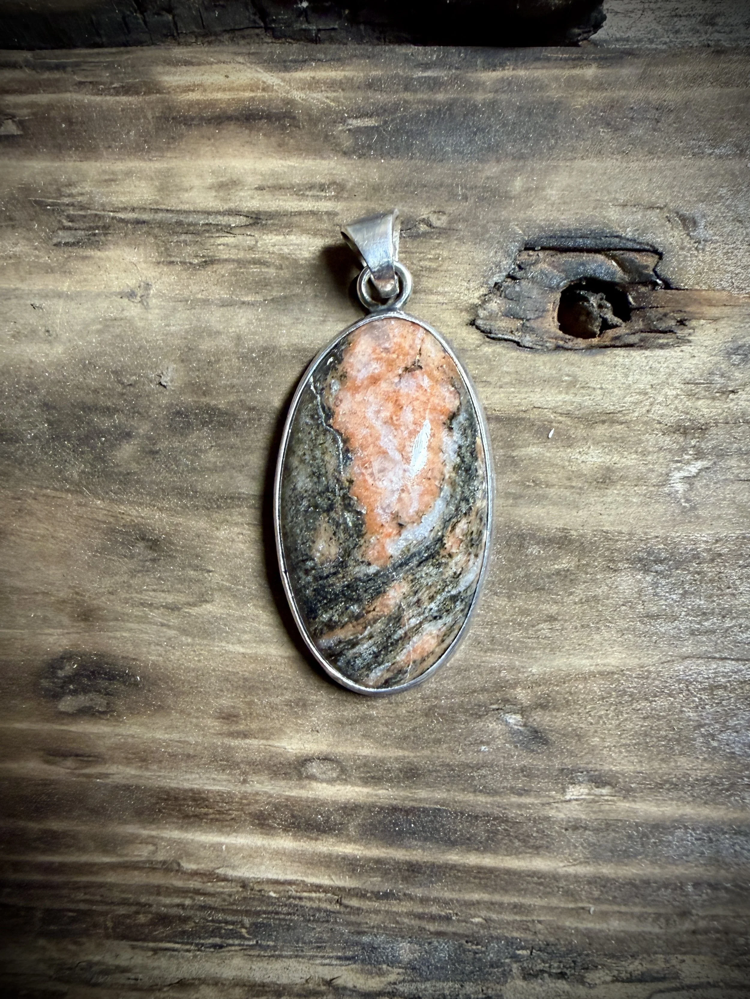 Sterling Silver Pendant - Skye Gneiss